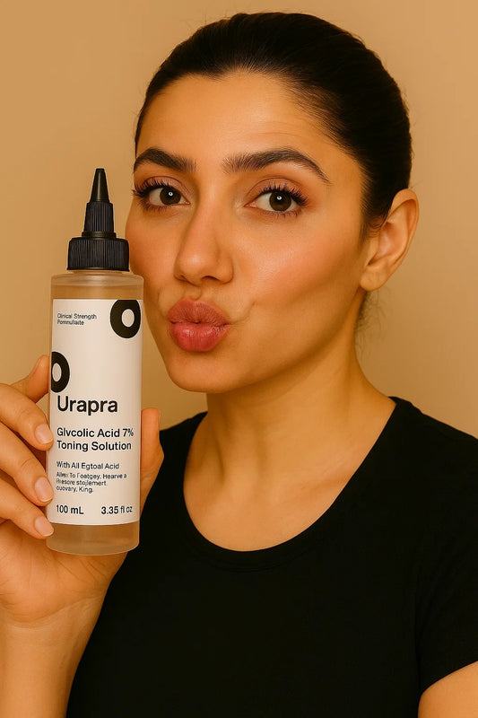 Urapra Glycolic Acid 7% Toning Solution – Gentle Exfoliating Facial Toner for Brighter & Smoother Skin (100ml)