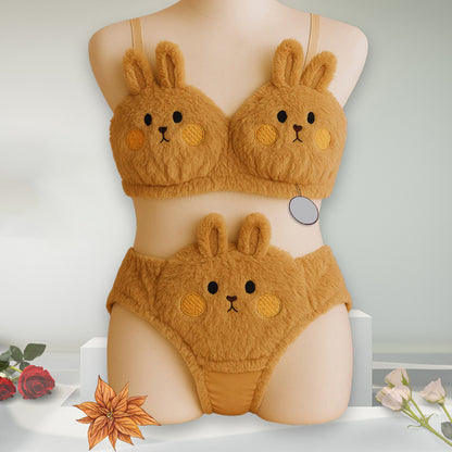 Cute Bunny Plush Lingerie Set for Women – Soft & Cozy Rabbit Design