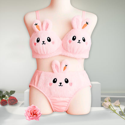 Cute Bunny Plush Lingerie Set for Women – Soft & Cozy Rabbit Design