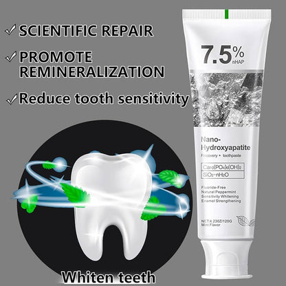 🦷7.5% Nano Hydroxyapatite Toothpaste – Fluoride-Free Sensitivity & Enamel Care