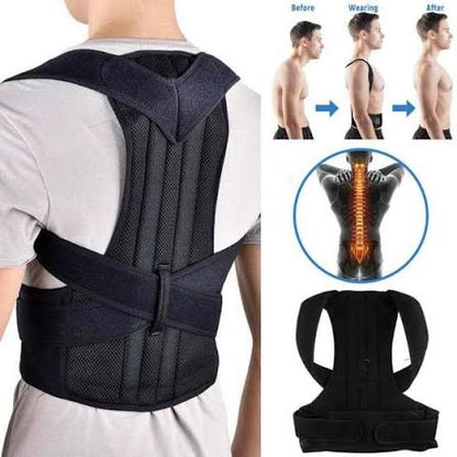 🦴Adjustable Posture Corrector Back Support Belt – Shoulder & Spine Alignment Brace