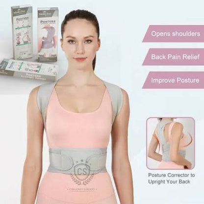 🦴Adjustable Posture Corrector Back Support Belt – Shoulder & Spine Alignment Brace