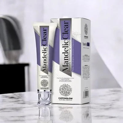 CatchGlow Mandelic Clear Renewing Cream – Brightening & Skin Refining Face Cream (30ml)