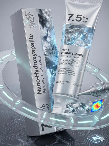 🦷7.5% Nano Hydroxyapatite Toothpaste – Fluoride-Free Sensitivity & Enamel Care
