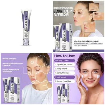 CatchGlow Mandelic Clear Renewing Cream – Brightening & Skin Refining Face Cream (30ml)