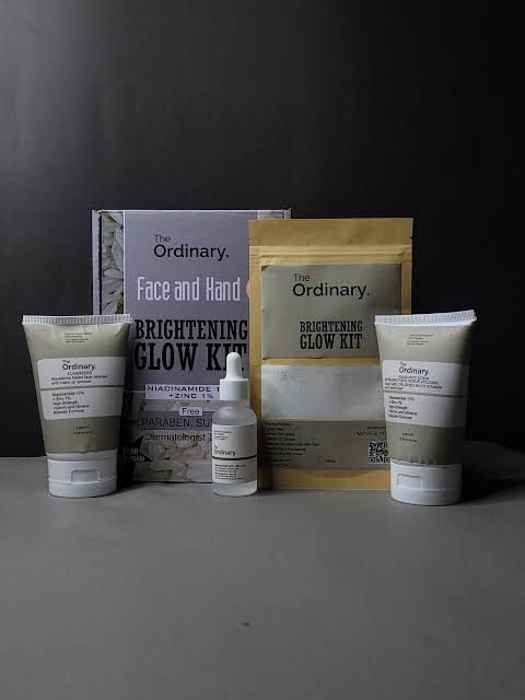 The Ordinary Face & Hand Brightening Glow Kit | Niacinamide + Zinc Skincare Set | Original Glow Kit