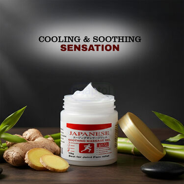 Japanese Soothing Massage Gel – Fast-Absorbing Cooling Relief Gel for Muscles & Joints (100g)