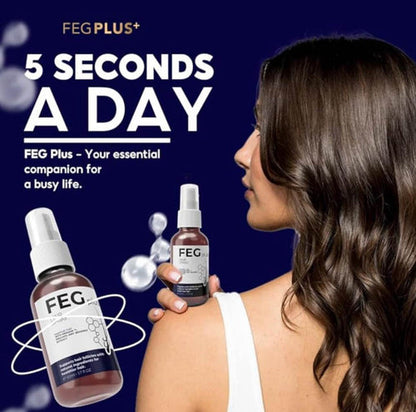 FEG Plus Hair Growth Spray – Nourishing Hair & Scalp Spray for Stronger, Healthier-Looking Hair (50ml)