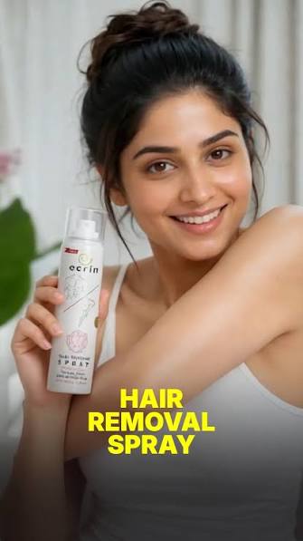 Ecrin Hair Removal Spray – Fast & Gentle Hair Removal Spray for Smooth Skin | For Men & Women