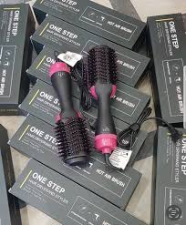 Professional Hot Air Brush Hair Dryer & Styler – Ceramic Heating Hair Brush