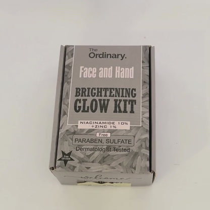 The Ordinary Face & Hand Brightening Glow Kit | Niacinamide + Zinc Skincare Set | Original Glow Kit