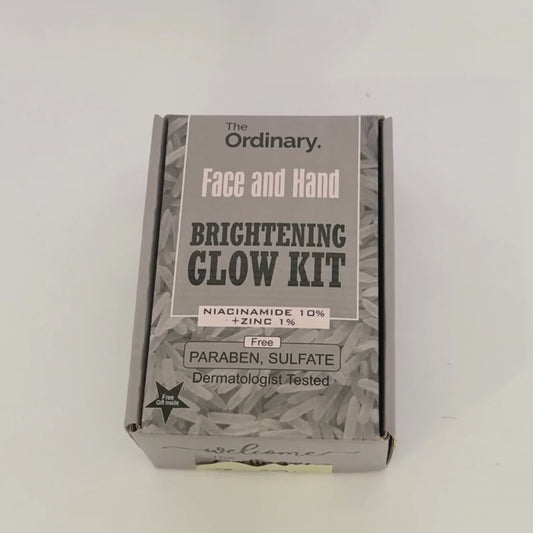The Ordinary Face & Hand Brightening Glow Kit | Niacinamide + Zinc Skincare Set | Original Glow Kit