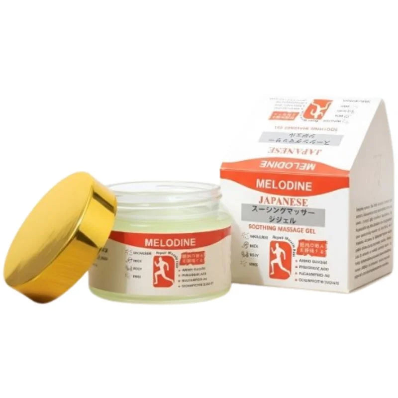 Melodine Japanese Soothing Massage Gel – Pain Relief Cream for Muscle, Neck & Body | Fast-Acting Relief Balm