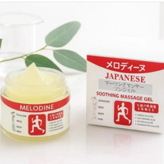 Melodine Japanese Soothing Massage Gel – Pain Relief Cream for Muscle, Neck & Body | Fast-Acting Relief Balm